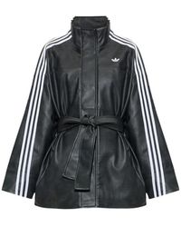 adidas - Fitness ,Zwart ,Polyester Adilenium Season 6 Pleather Jacket - Lyst