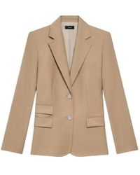 Theory - Kameel Flanel Blazer Peak Revers - Lyst
