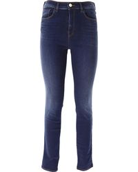 Emporio Armani - Moderne stil high waist skinny jeans - Lyst