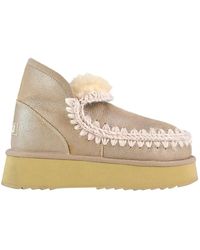 Mou - Mini eskimo platform metallischer stiefel - Lyst