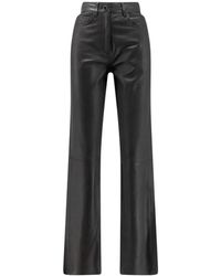 Alysi - Leather Trousers - Lyst