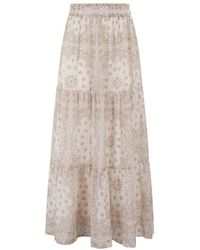 Mc2 Saint Barth - Eleganter Cheyene Seiden Voile Rock - Lyst