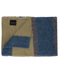 Roberto Collina - Accessoires ,Veelkleurig ,Katoen Gestreept Katoen-Alpaca Sjaal - Lyst