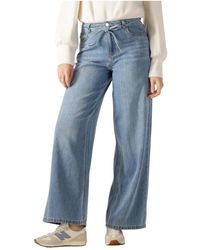Object - Objrosie Mw Wide Jeans - Lyst