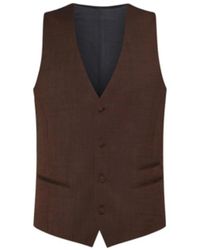 DIGEL - Braune Herrenweste, Zeitloses Design - Lyst