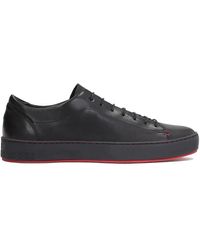 Kazar - Schoenen ,Zwart ,Leer Zwarte Sneakers Voor Mannen. Dit Product Valt Groot Uit - Lyst