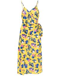 Coperni - Gewikkelde Mini-Jurk Met C-Logo - Lyst