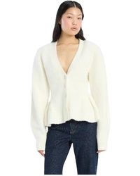 ROTATE BIRGER CHRISTENSEN - Cardigan Met Baskische Plooi - Lyst