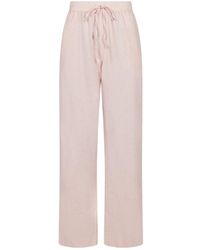 Neo Noir - Broeken ,Roze ,Linnen Sonar Linnen Broek - Lyst