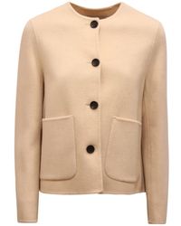 EMMA & GAIA - Jassen ,Wol Cappotto Corto Wool/Cashmere Coat - Lyst