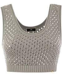 Elisabetta Franchi - Sleeveless Tops - Lyst