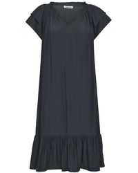 co'couture - Kleedjes ,Zwart ,Polyester Sunrise Jurk Met Ruches - Lyst