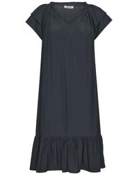co'couture - Kleedjes ,Zwart ,Polyester Sunrise Jurk Met Ruches - Lyst