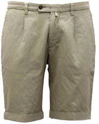 BRIGLIA - Korte Broeken ,Groen ,Katoen Groene Katoenen Bermuda Shorts - Lyst