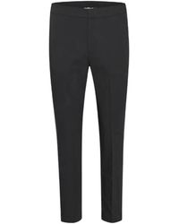 Inwear - Broeken ,Zwart ,Katoen Zellaiw Flat Pant Penbukser - Lyst