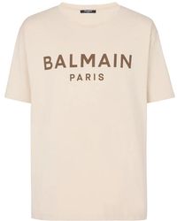 Balmain - S Baumwoll-T-Shirt - Klassisches Modell - Lyst
