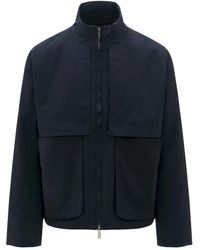 K-Way - Jassen ,Blauw ,Wol Antheo Jacket - Lyst