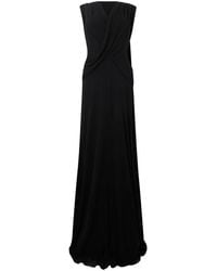 Alberta Ferretti - Kleedjes ,Zwart ,Korte Elegante Asymmetrische Jurk - Lyst
