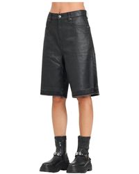 DIESEL - Zwarte Denim Bermuda Shorts - Lyst