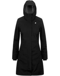 K-Way - Jassen ,Zwart ,Polyester Stephy Bonded Jersey - Lyst