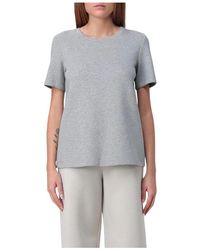 Max Mara - Graues Kurzarm-Top Für Frauen - Lyst