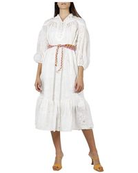 Zimmermann Riders Lambrisering Jurk - Wit