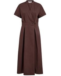 co'couture - Kleedjes ,Bruin ,Wikkeljurk - Lyst