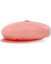 Kangol - Accessoires ,Roze ,Polyester Perzikroze Ultralichte Stoffen Pet Met Klep - Lyst