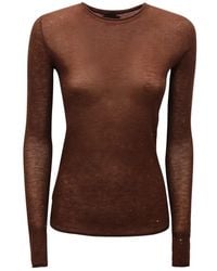 Pinko - Pico Maglia Ultrafine Wool Micropaillettes Trui - Lyst