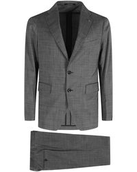 Tagliatore - Kostuums ,Grijs ,Wol Montecarlo Suit - Lyst