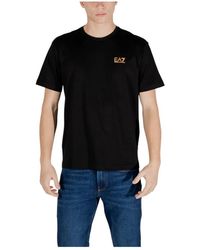 EA7 - Tops ,Zwart ,Comfortabel Stretch Ondergoed - Lyst