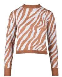 WEILI ZHENG - Brauner/himmelblauer pullover für frauen - Lyst