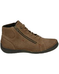 Josef Seibel - Sportliche Braune Nubuk-Sneaker Fergey 67 - Lyst