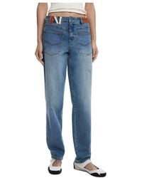 Desigual - Damen Blaue Jeans Herbst/Winter Mode - Lyst