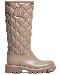 Moncler - Quilted Knee-High Rain Boots - Lyst