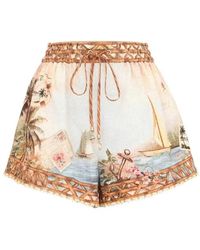 Zimmermann - Korte Broeken ,Veelkleurig ,Short H26 - Lyst