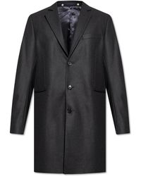 PS by Paul Smith - Cappotto con revers a tacche - Lyst