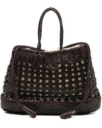 Dragon Diffusion - Tassen ,Bruin ,Leer Santa Cano Woven Tote - Lyst