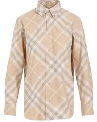 Burberry - Button-down-shirt mit vintage check muster - Lyst