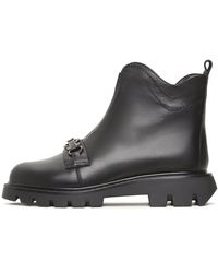 CESARE GASPARI - Combat Boots Mit Ketten-Detail Candice - Lyst
