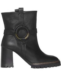See By Chloé - Hana Leather Boots - Lyst
