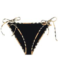 Burberry - Badmode ,Zwart ,Nylon Starla Stretch Nylon Bikini Broekje - Lyst