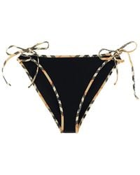 Burberry - Badmode ,Zwart ,Nylon Starla Stretch Nylon Bikini Broekje - Lyst