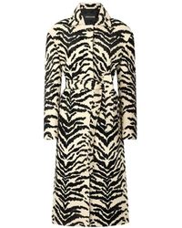 Roberto Cavalli - Jassen ,Zwart ,Witte Tigress Print Riemjas - Lyst
