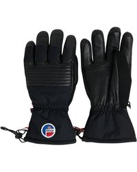 Fusalp - Accessoires ,Zwart ,Leer Albinen Handschoenen - Lyst