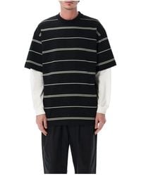Comme des Garçons - Stripes Double Sleeve Tee - Lyst