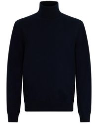 Malo - Truien & Vesten ,Zwart ,Cashmere Turtleneck Sweater - Lyst