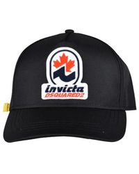 DSquared² - Accessoires ,Zwart ,Nylon Nylon Cap - Lyst