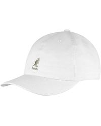 Kangol - Accessoires ,Wit ,Katoen Witte Katoenen Baseballpet - Lyst