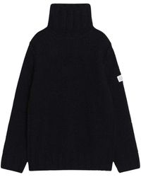 MM6 by Maison Margiela - Truien & Vesten ,Zwart ,Wol Zwarte Wollen Trui - Lyst